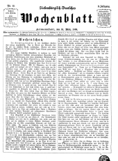 Siebenbürgisch-Deutsches Wochenblatt