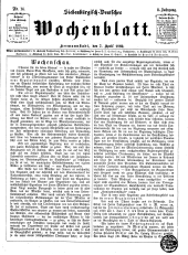 Siebenbürgisch-Deutsches Wochenblatt