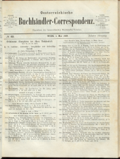 Oesterreichische Buchhändler-Correspondenz