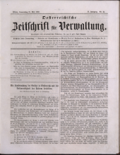 Österreichische Zeitschrift für Verwaltung