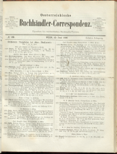 Oesterreichische Buchhändler-Correspondenz