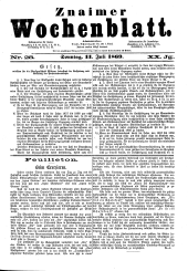 Znaimer Wochenblatt
