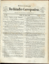 Oesterreichische Buchhändler-Correspondenz