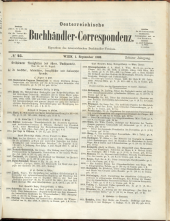 Oesterreichische Buchhändler-Correspondenz