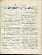 Oesterreichische Buchhändler-Correspondenz