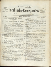 Oesterreichische Buchhändler-Correspondenz