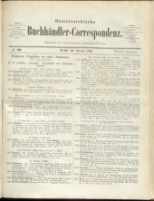 Oesterreichische Buchhändler-Correspondenz