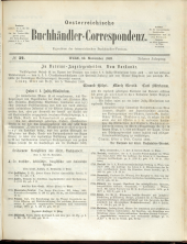 Oesterreichische Buchhändler-Correspondenz