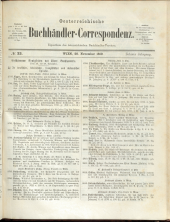 Oesterreichische Buchhändler-Correspondenz