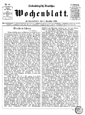 Siebenbürgisch-Deutsches Wochenblatt