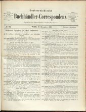 Oesterreichische Buchhändler-Correspondenz