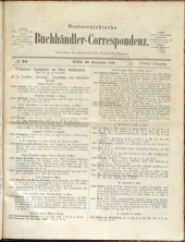 Oesterreichische Buchhändler-Correspondenz