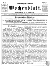 Siebenbürgisch-Deutsches Wochenblatt