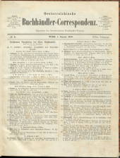 Oesterreichische Buchhändler-Correspondenz