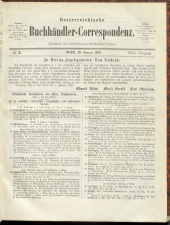 Oesterreichische Buchhändler-Correspondenz