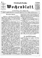 Siebenbürgisch-Deutsches Wochenblatt