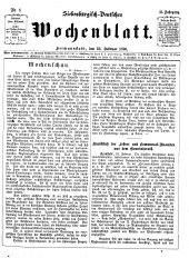 Siebenbürgisch-Deutsches Wochenblatt