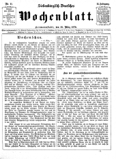 Siebenbürgisch-Deutsches Wochenblatt