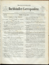 Oesterreichische Buchhändler-Correspondenz