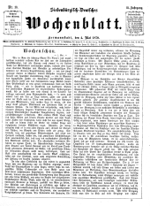 Siebenbürgisch-Deutsches Wochenblatt