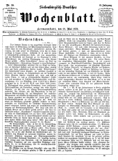 Siebenbürgisch-Deutsches Wochenblatt