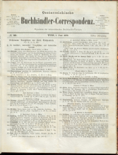 Oesterreichische Buchhändler-Correspondenz