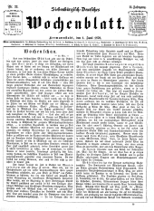 Siebenbürgisch-Deutsches Wochenblatt