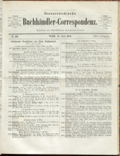 Oesterreichische Buchhändler-Correspondenz