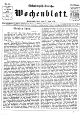 Siebenbürgisch-Deutsches Wochenblatt