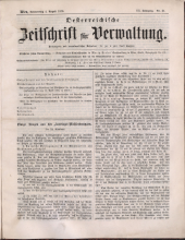 Österreichische Zeitschrift für Verwaltung