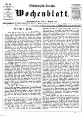 Siebenbürgisch-Deutsches Wochenblatt