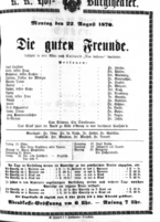 Theaterzettel (Oper und Burgtheater in Wien)