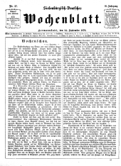 Siebenbürgisch-Deutsches Wochenblatt