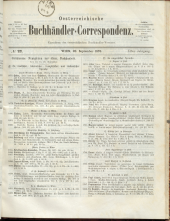 Oesterreichische Buchhändler-Correspondenz