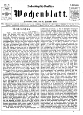 Siebenbürgisch-Deutsches Wochenblatt