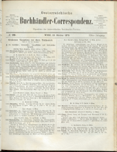 Oesterreichische Buchhändler-Correspondenz