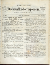 Oesterreichische Buchhändler-Correspondenz