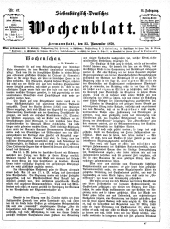 Siebenbürgisch-Deutsches Wochenblatt