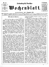 Siebenbürgisch-Deutsches Wochenblatt