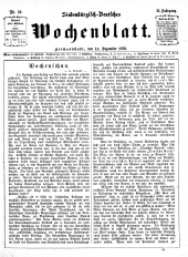 Siebenbürgisch-Deutsches Wochenblatt