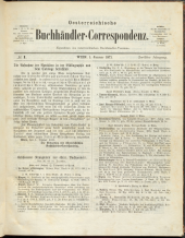 Oesterreichische Buchhändler-Correspondenz