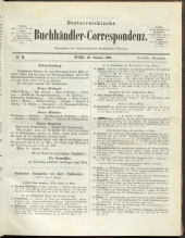 Oesterreichische Buchhändler-Correspondenz