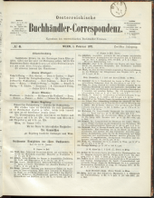 Oesterreichische Buchhändler-Correspondenz