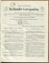 Oesterreichische Buchhändler-Correspondenz