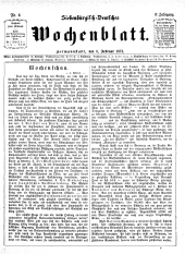 Siebenbürgisch-Deutsches Wochenblatt