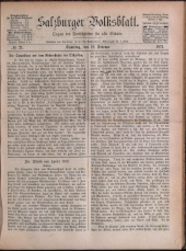Salzburger Volksblatt: unabh. Tageszeitung f. Stadt u. Land Salzburg