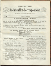 Oesterreichische Buchhändler-Correspondenz