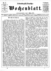 Siebenbürgisch-Deutsches Wochenblatt