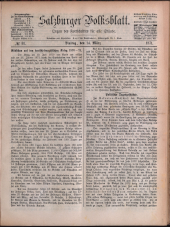 Salzburger Volksblatt: unabh. Tageszeitung f. Stadt u. Land Salzburg