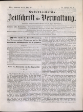 Österreichische Zeitschrift für Verwaltung